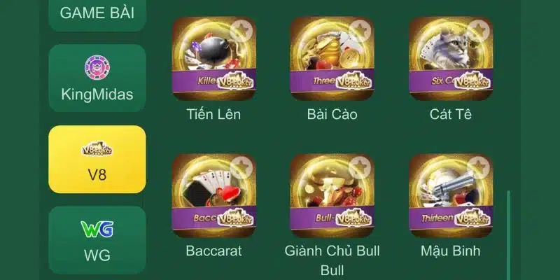 Giao diện đánh bài được nền tảng thiết kế đẹp mắt, hiện đại